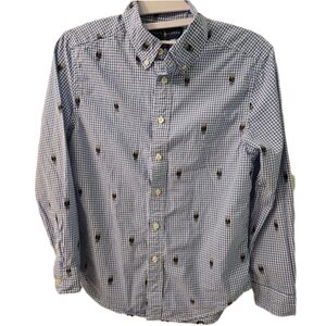 Ralph Lauren Polo Bear Blue Checkered Boy's Shirt